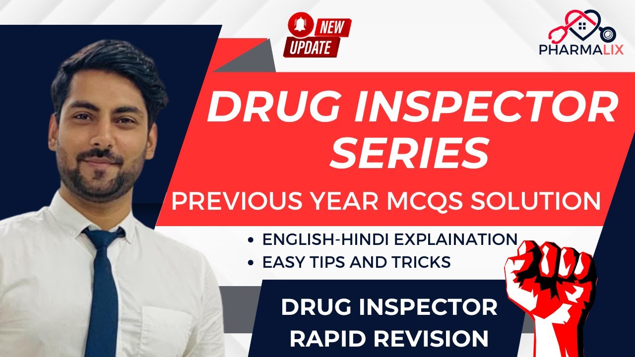 UPSC Drug Inspector Previous Year MCQs | UPSC DI 2023 Paper Solution |