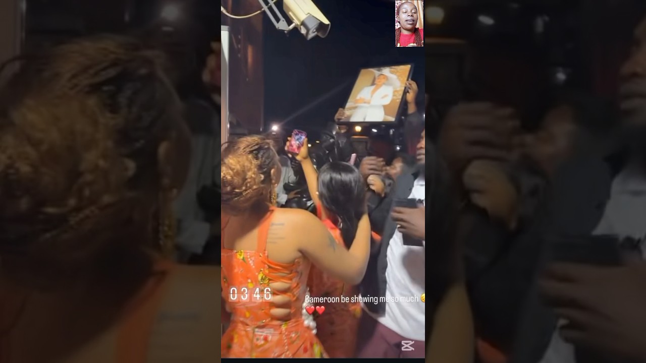 Regina Daniels receive beautiful portrait from her fans in Cameroon #celebritynews #reginadaniel