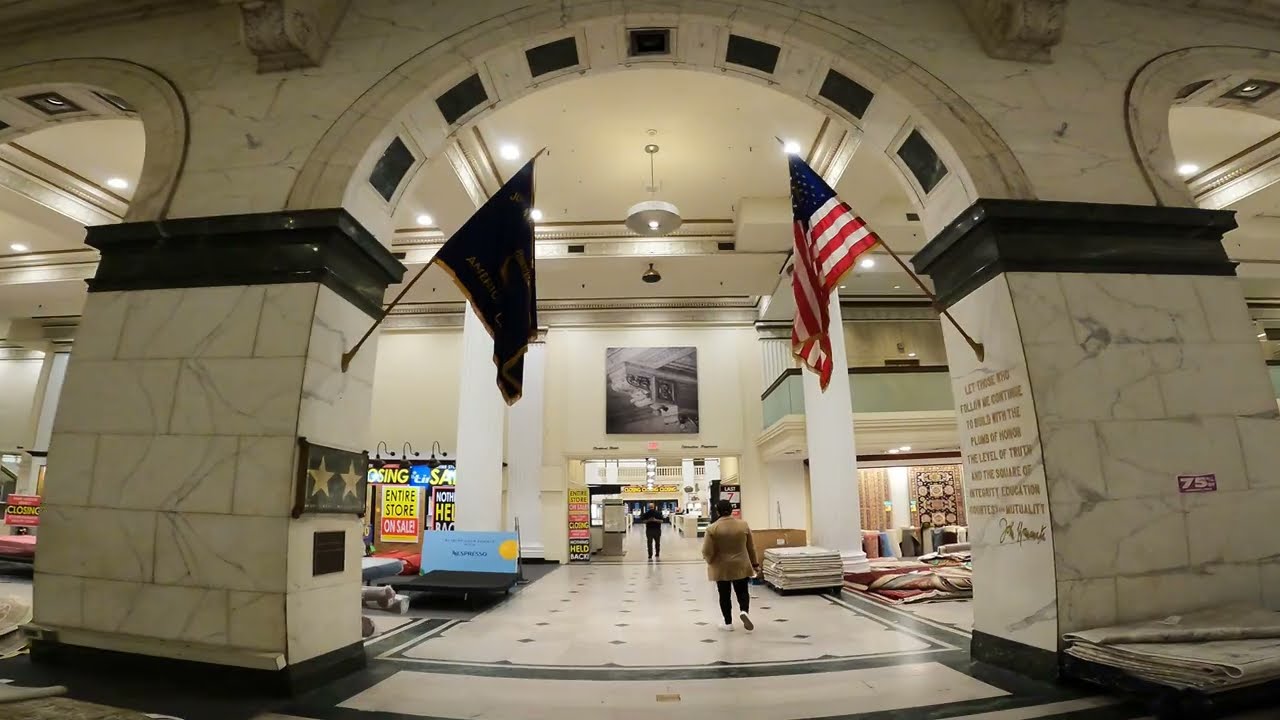 The END OF MACY'S in THE WANAMAKER BUILDING. Downtown Philadelphia. A Short Tour Pt. 3
