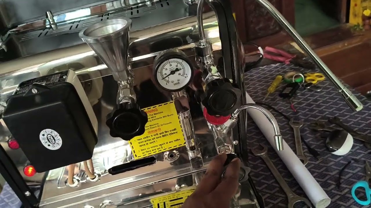 Indian espresso coffee machine. Technical details of heavy duty 18inch commercial model