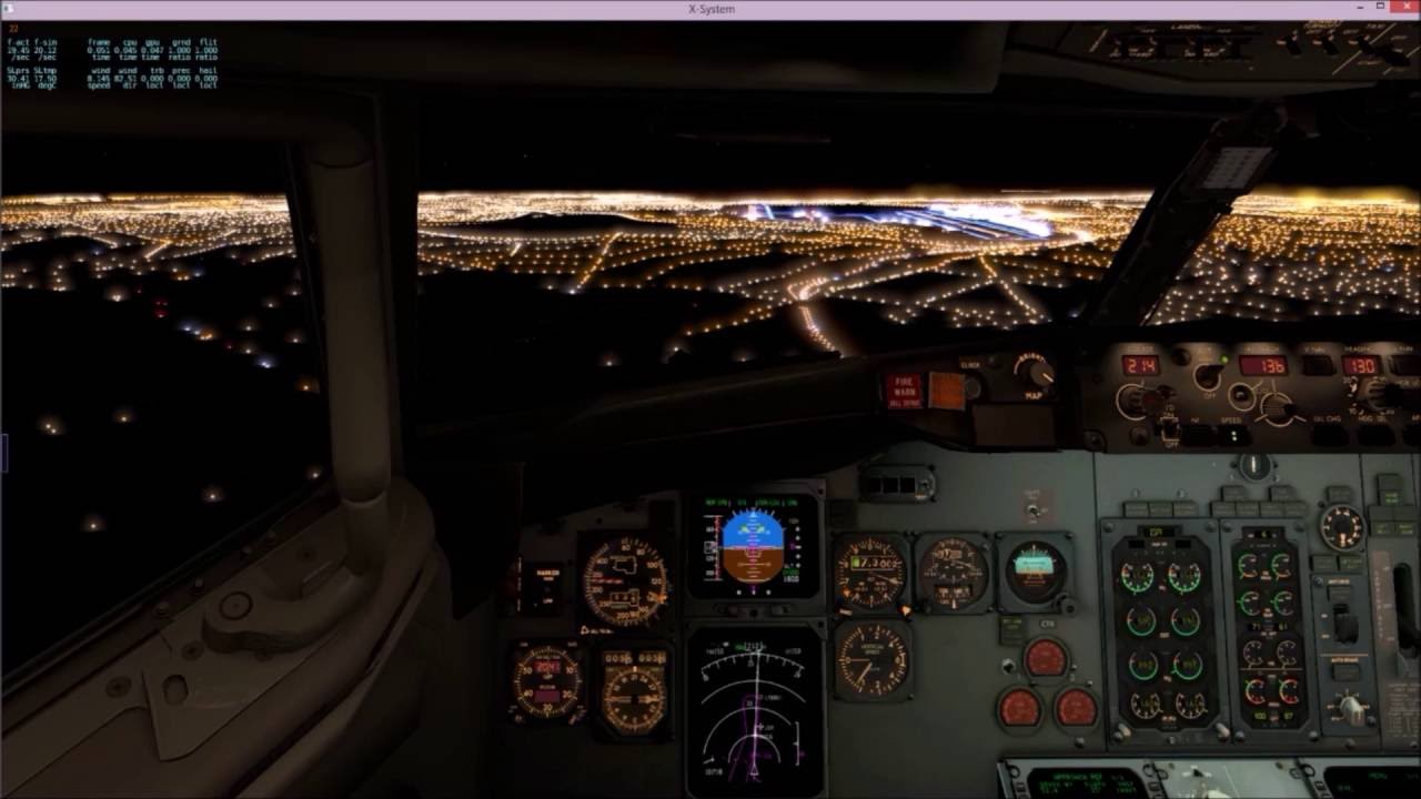 Night landing at  O R  Tambo international airport Johannesburg