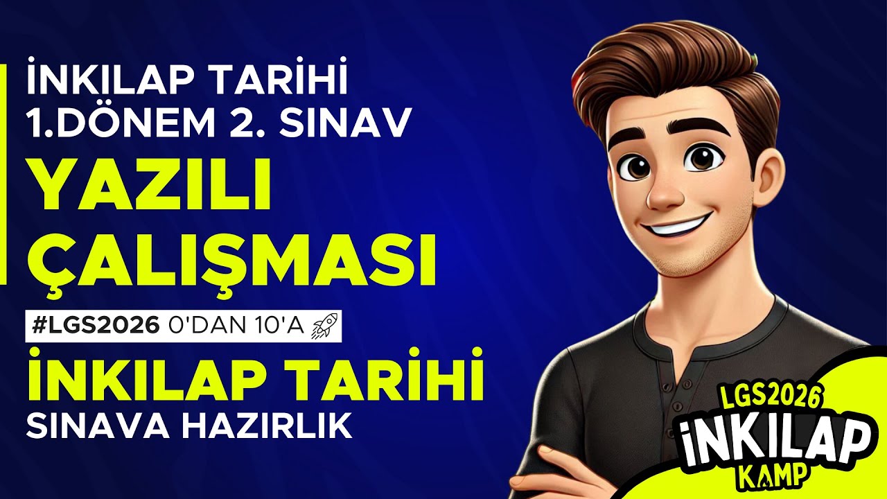 8. Sınıf İnkılap Tarihi 1.Dönem 2.Yazılı Soruları #lgs2026