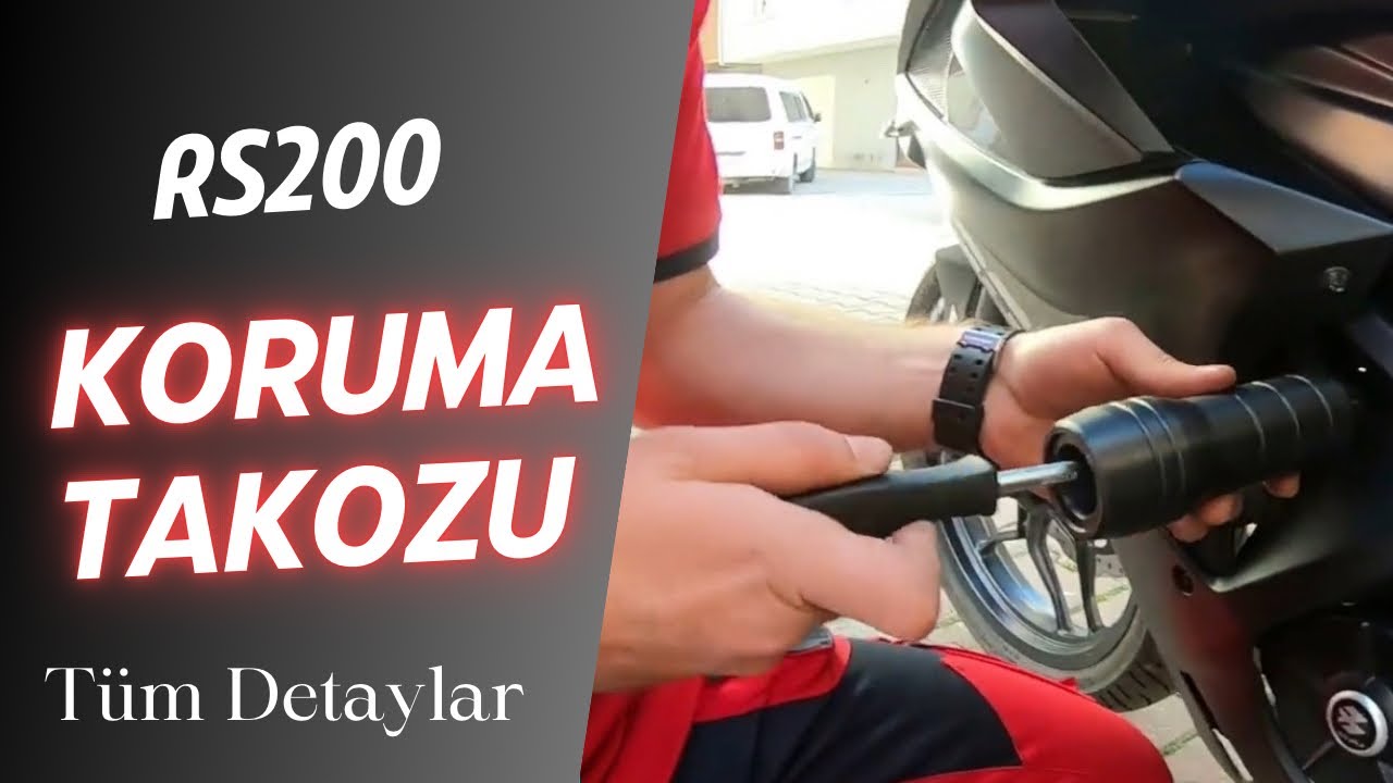 2024 Bajaj  RS200 Koruma Takozu Takma -  Tüm İnce Detaylar - Rs200 Modifiye 3