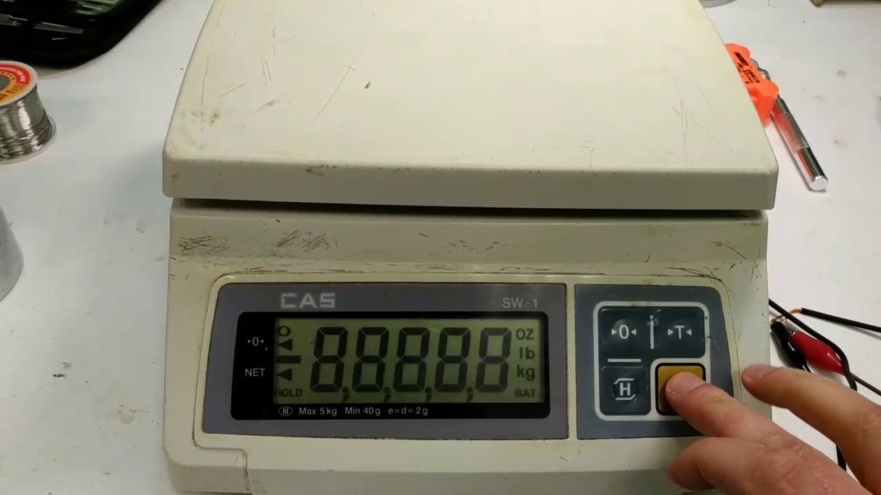 Весы CAS SW ошибка Err 1.