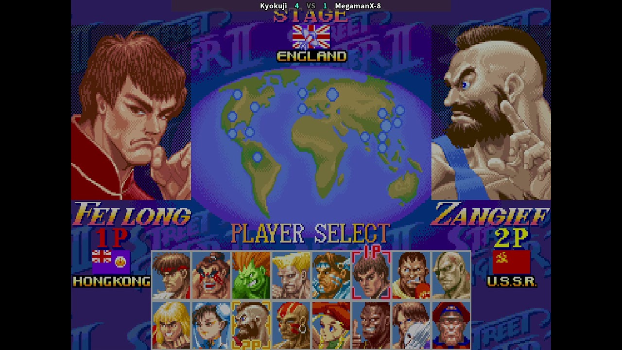 Kyokuji (Fei Long) VS MegamanX-8 (Zangief) - Super Street Fighter 2 Turbo/2X [Fightcade] Nov '21
