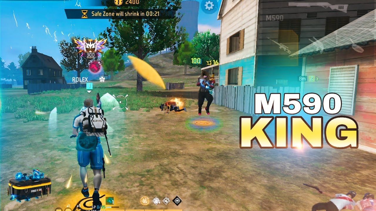 M590 KING | FAST RUSH GAMEPLAY | #freefire #firexel #foryou 