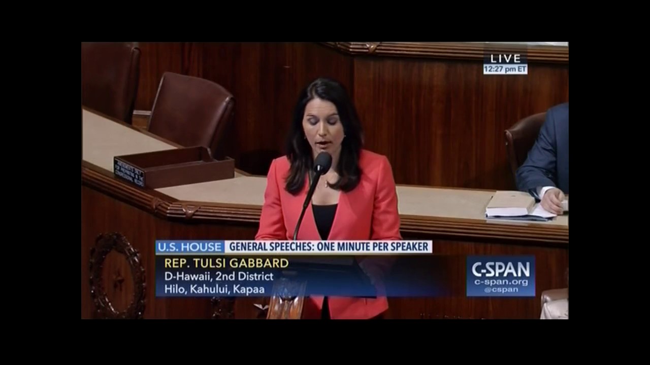 Rep. Tulsi Gabbard Delivers House Floor Remarks on Opioid Addiction
