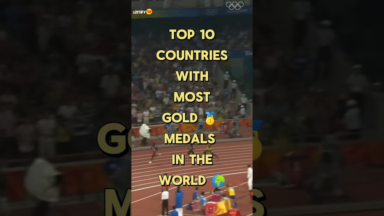Top 10 Countries With Most Olympics Gold 🥇 Medals In The World #shorts #olympicmedal #toykoolympics