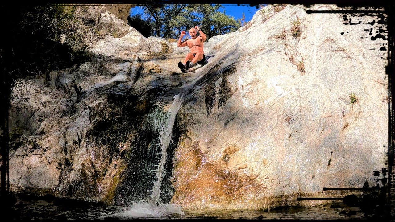 SWITZER FALLS Surprise Natural Water Slide in Angeles National Forest