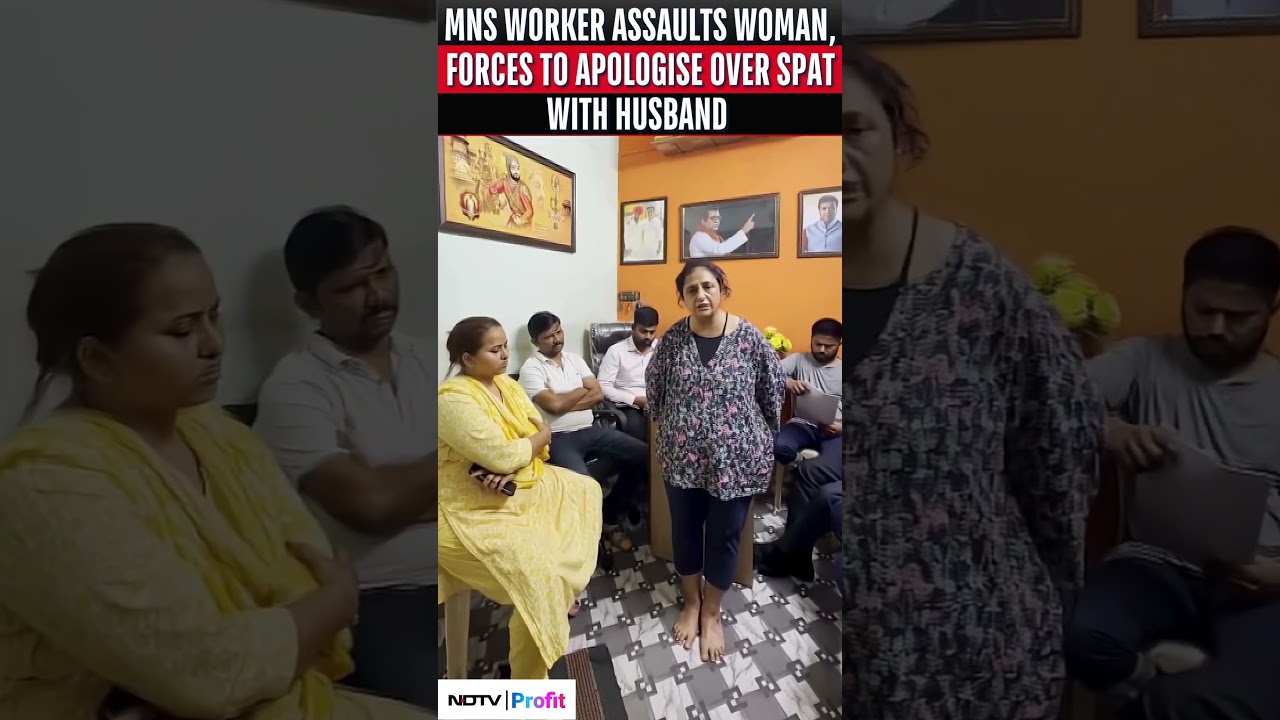 Watch: MNS Worker Assaults Woman, Forces To Apologise Over Spat With Husband #viral