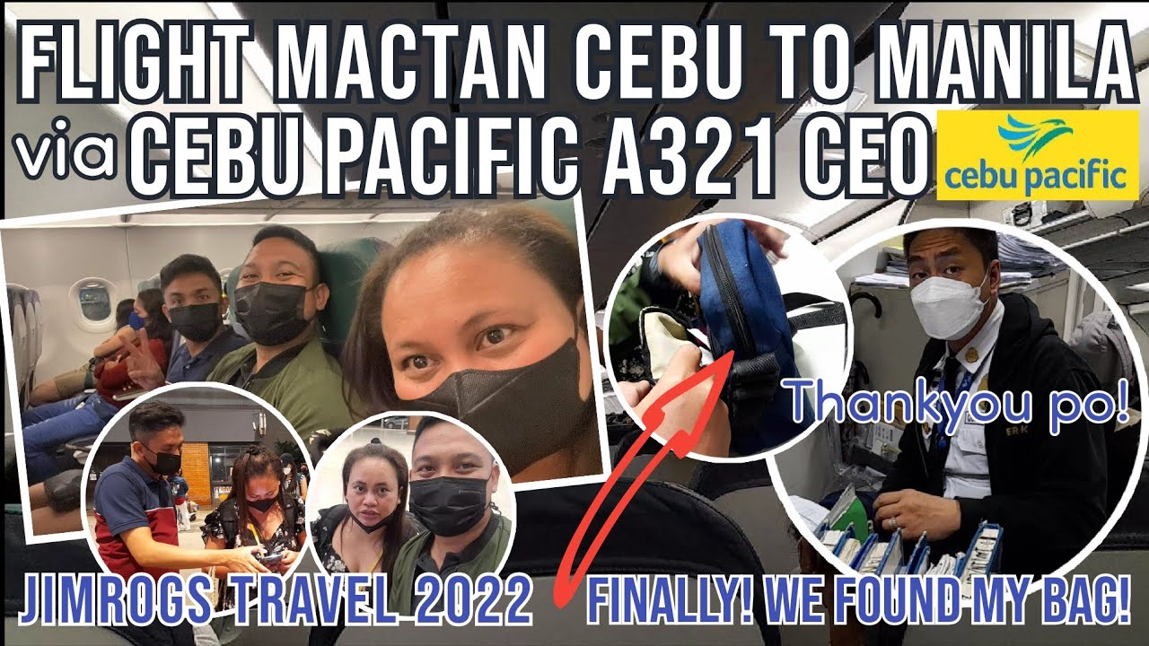 Night Flight on Cebu Pacific A321 CEO from Mactan Cebu Airport to Manila | FINALLY! WE FOUND MY BAG!