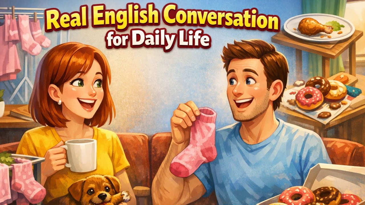 🎧 Learn English Through Real Conversations | Yoga, Pets & Laundry Disasters 😂 | English Talk Studio