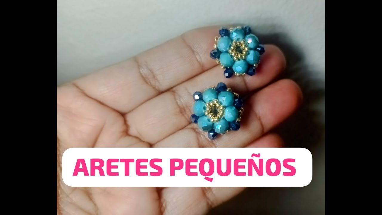 ❤️❤️ Acompáñame a crear éstos bellos ARETES, pequeños, ideal para llevarlo en el día a día.