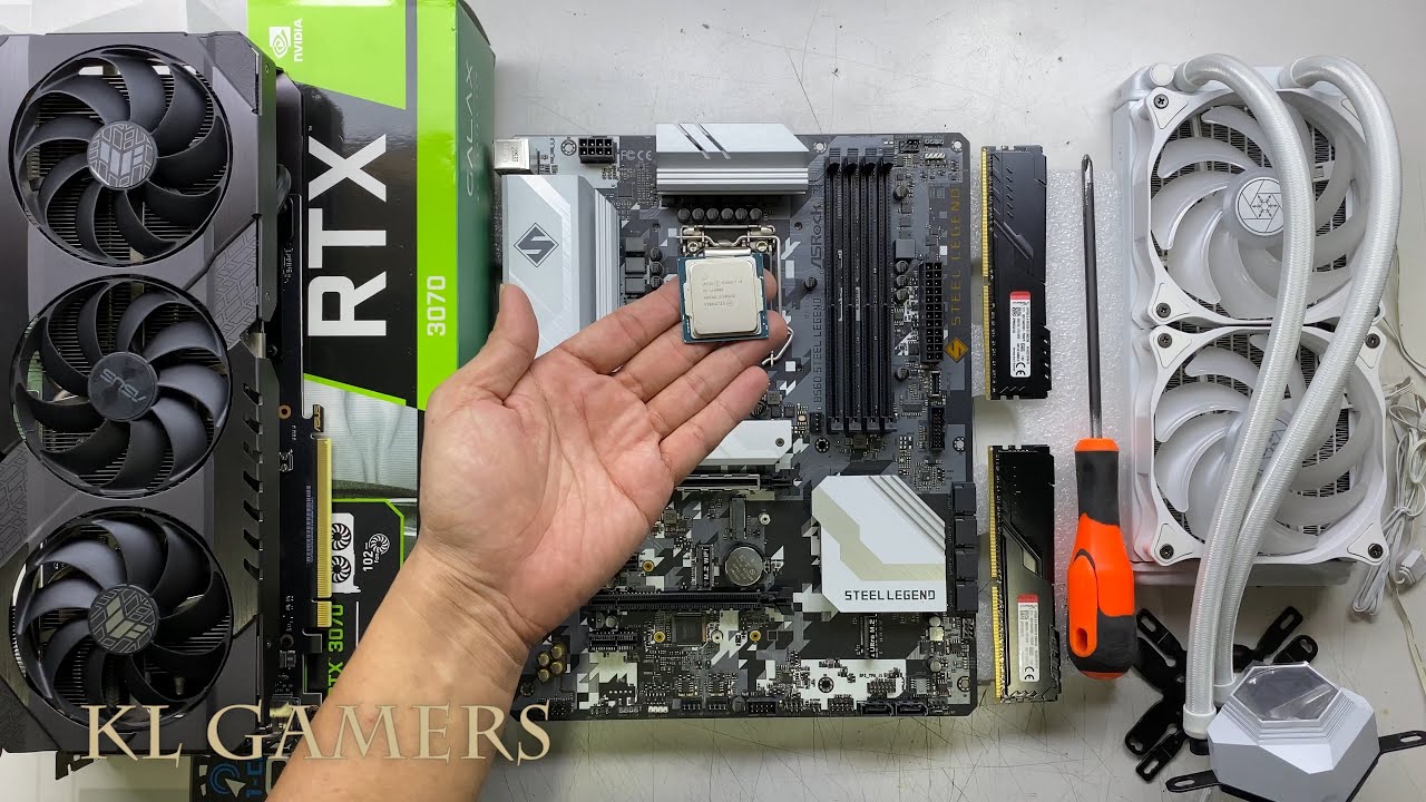 intel Core i9 11900F ASRock B560 STEEL LEGEND ASUS TUF GAMING RTX3060 Gaming PC Build