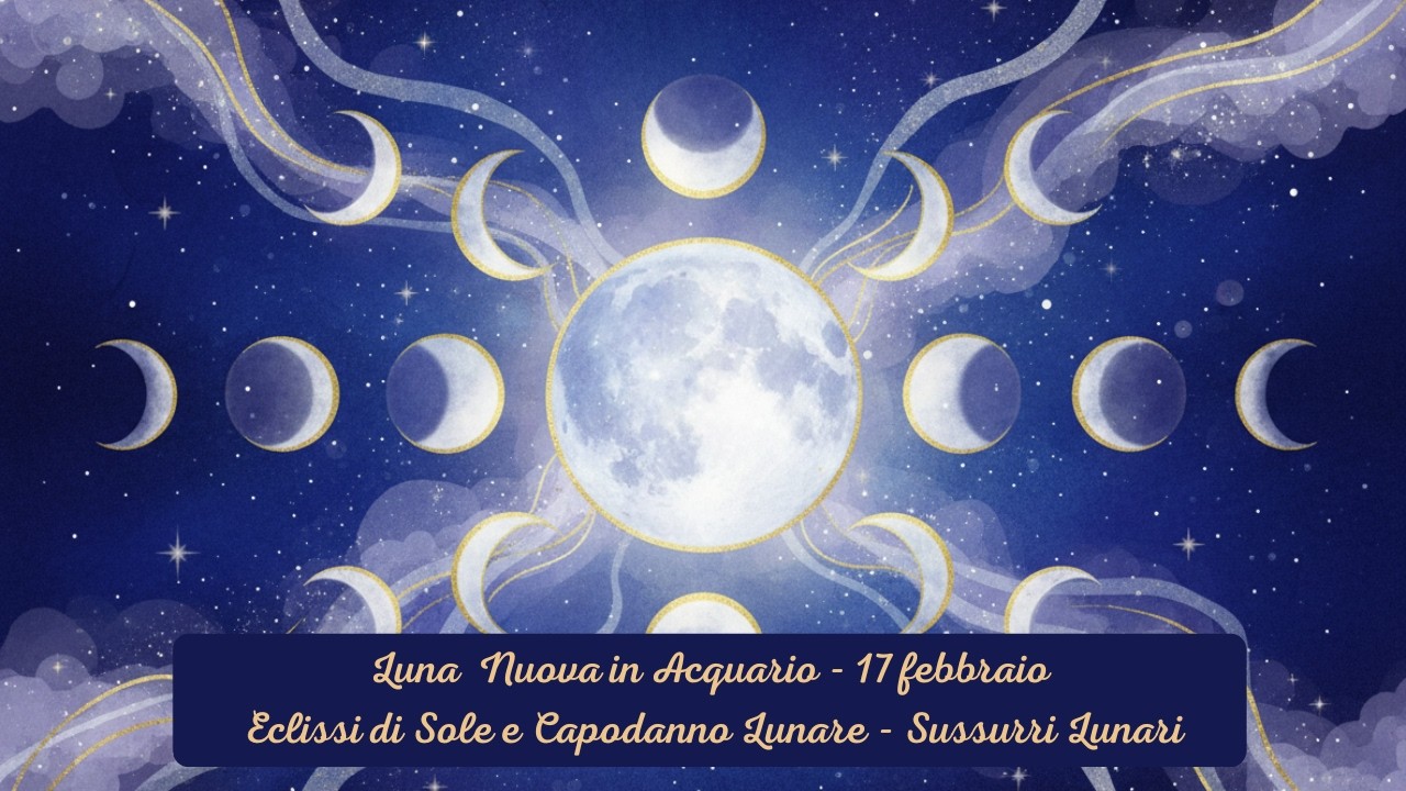 LUNA NUOVA IN ACQUARIO CON ECLISSI DI SOLE: Il Portale Magico del Capodanno Lunare 🌙✨