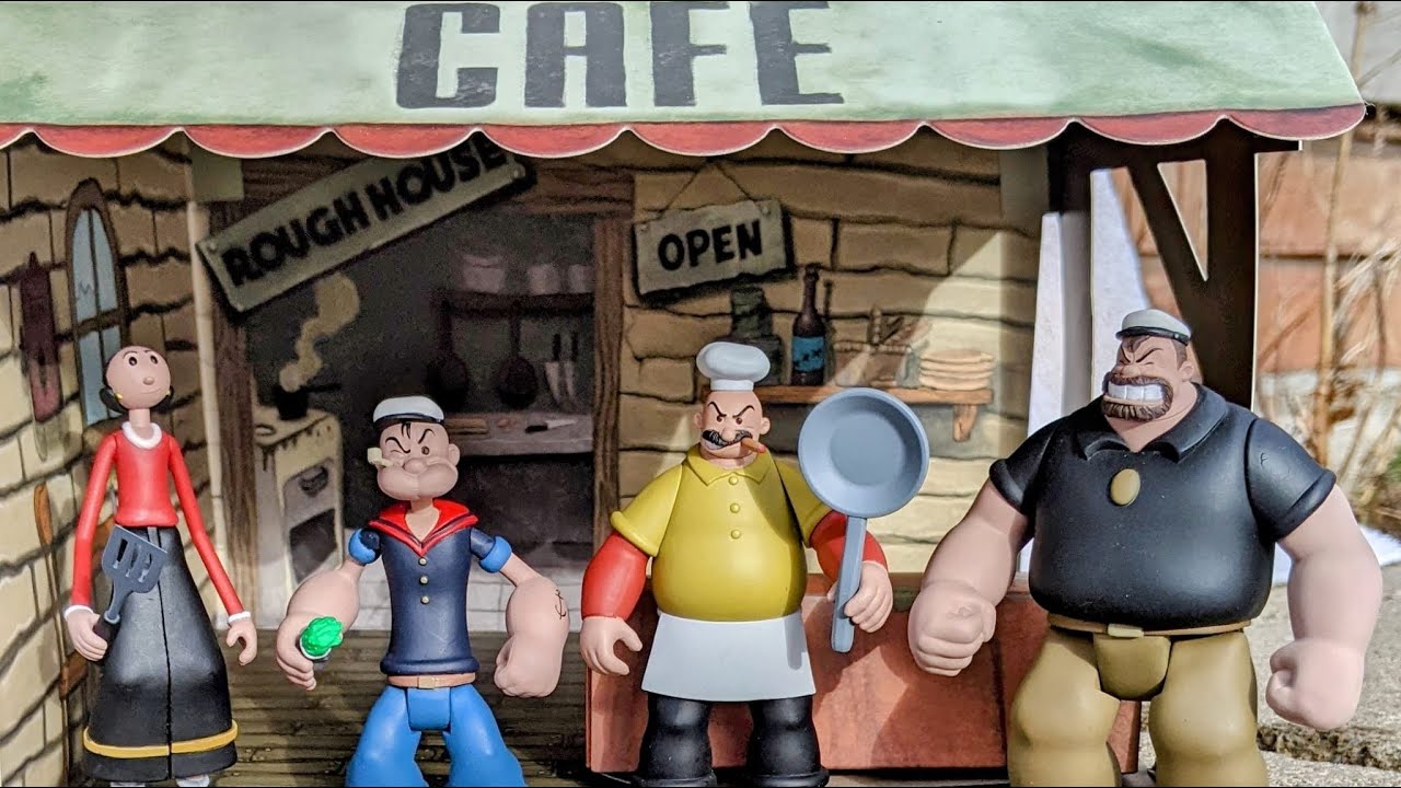 New Mezco Toyz Popeye 5 Points Deluxe Set Action Figures Review