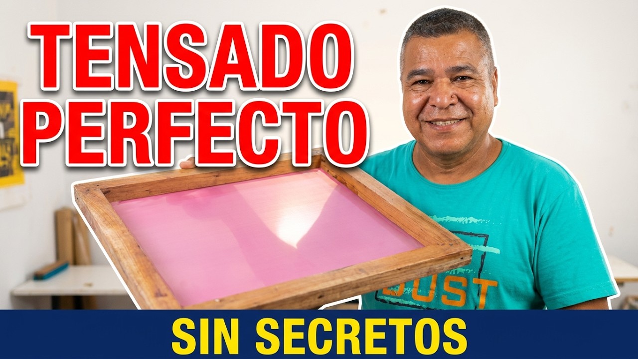 🚀😍COMO TENSAR TU MALLA PARA SERIGRAFIA