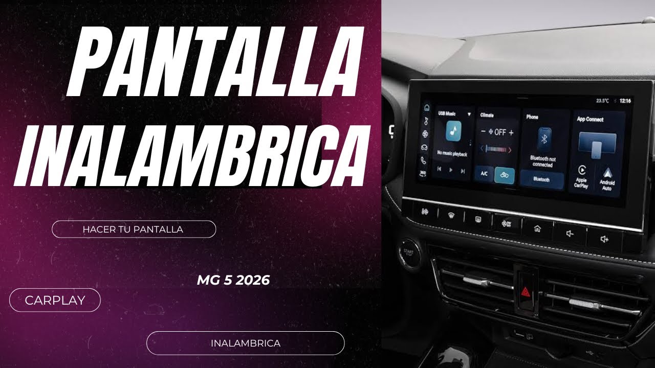 Como hacer mi pantalla inalámbrica (CarPlay) #MG52026