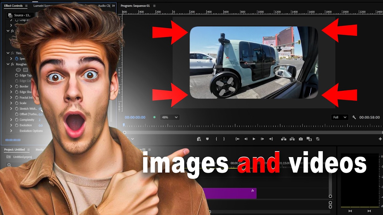 Make rounded corners for images and videos in Premiere Pro