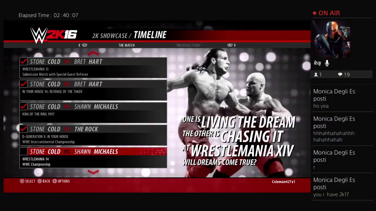 WWE 2k16 2k showcase : Austin 316 part 2