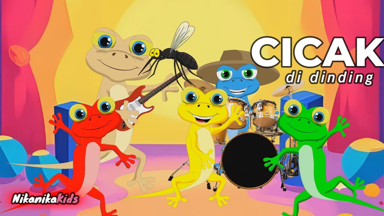 Cicak-Cicak di Dinding 🦎 | Lagu Anak Balita Ceria