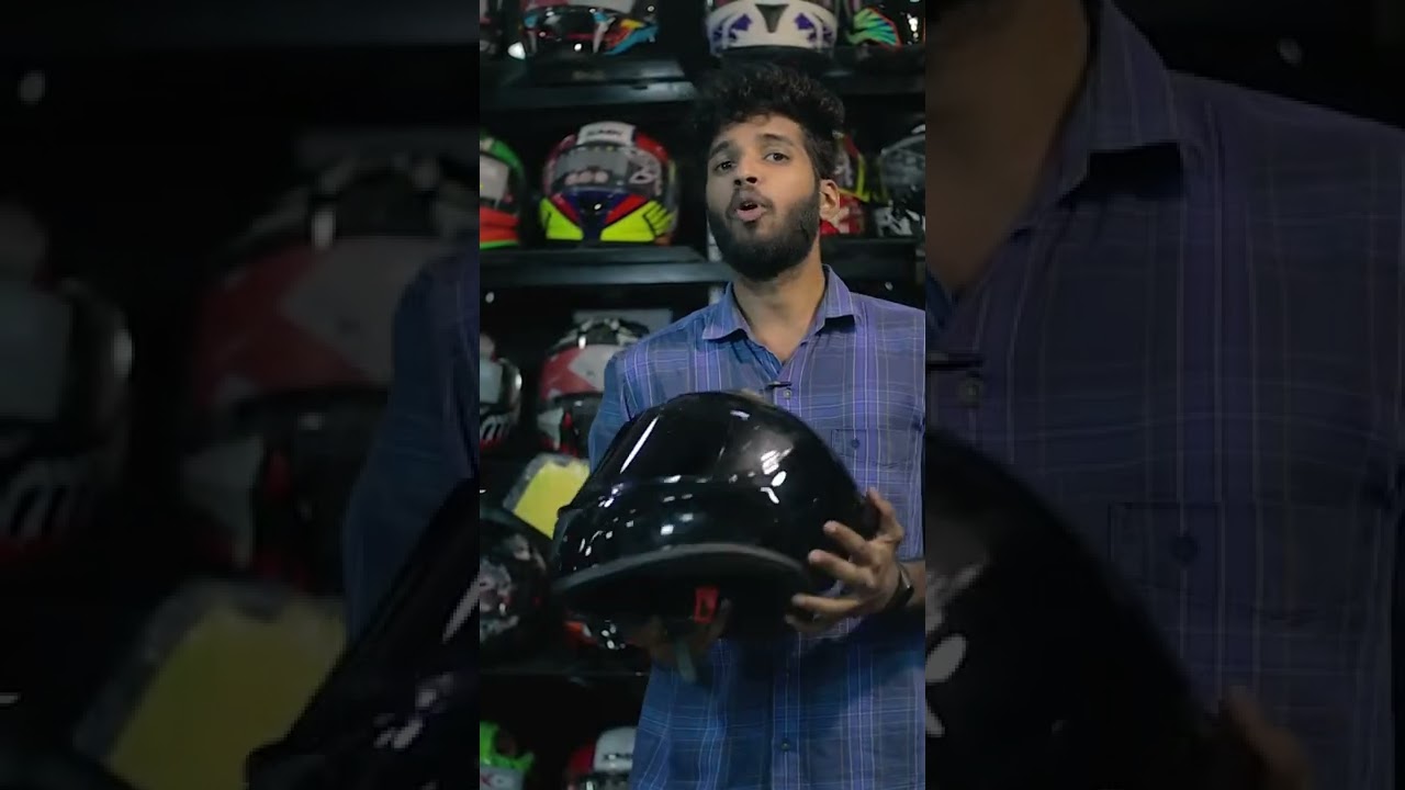 പാവങ്ങളുടെ AGV | VEGA HELMET | VEGA BOLT | FULL BLACK | WITH SPOILER | TO AGV