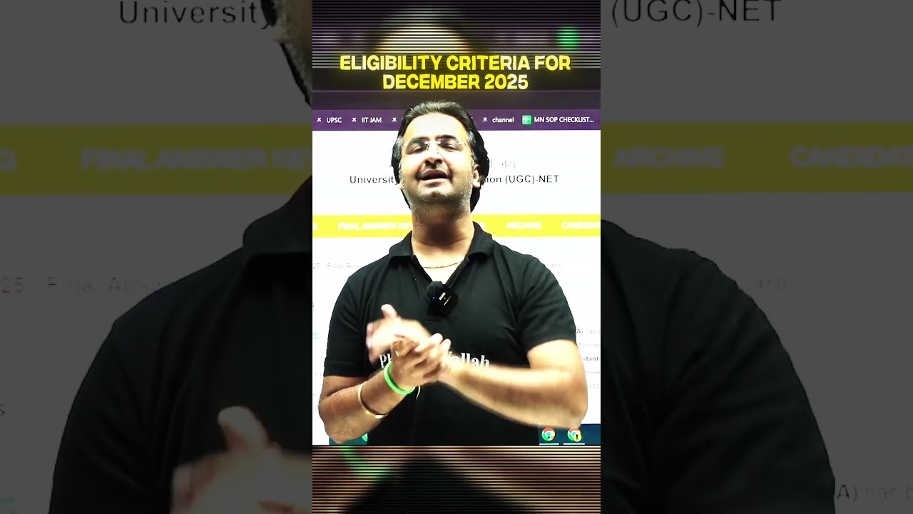 UGC NET Eligibility Criteria for December 2025!! #ugcnet2025 #pwugcnet #pw