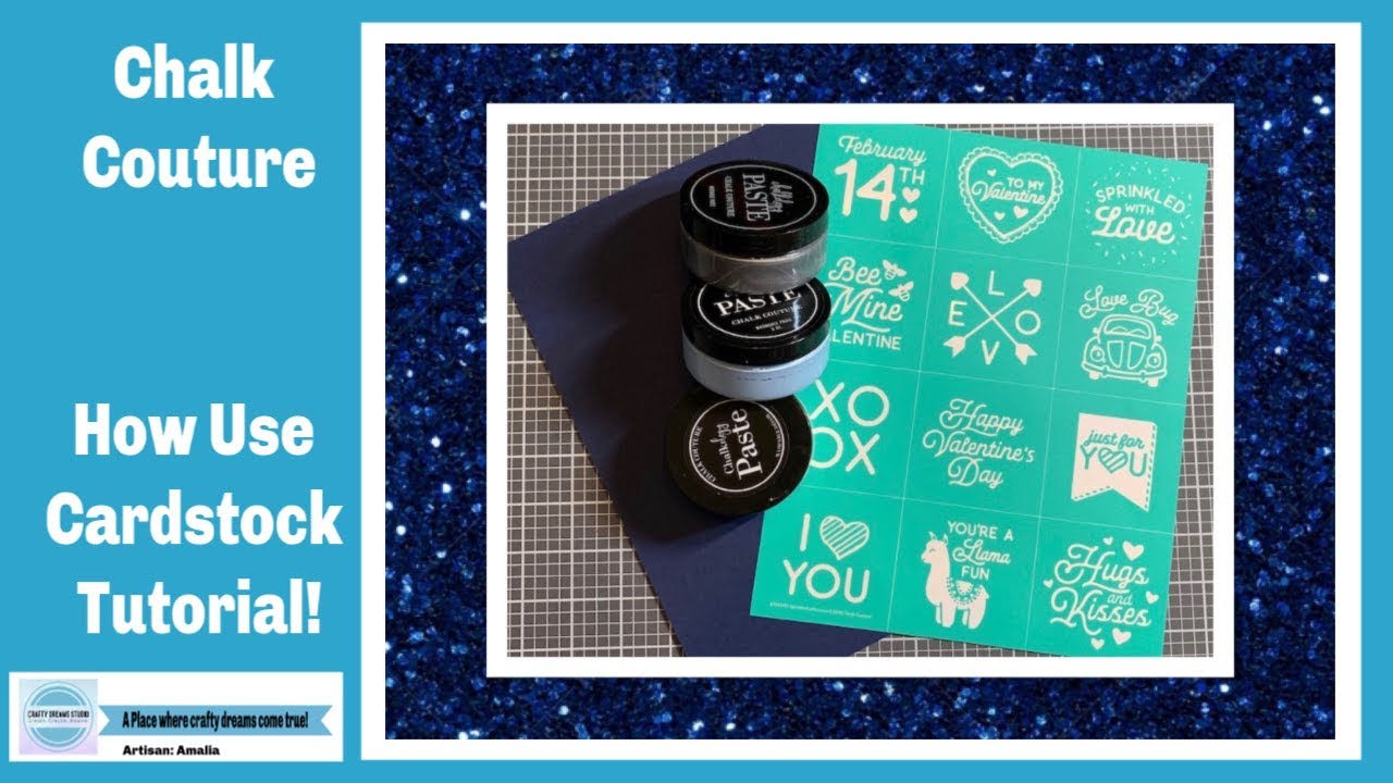 Chalk Couture~ How to Chalk on Cardstock and Gift Box Tutorial