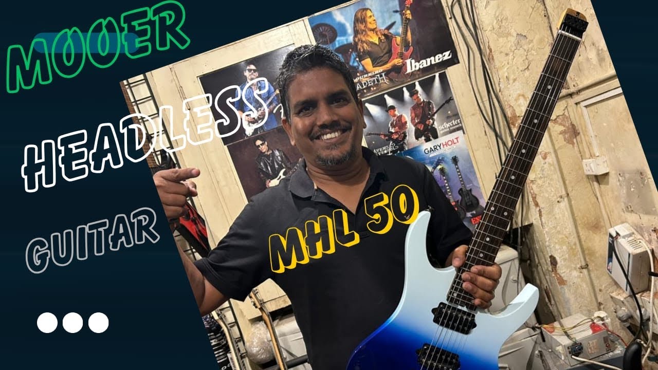 MOOER MHL50 Headless Guitar | clean demo | Pedro Fernandes Goa | 