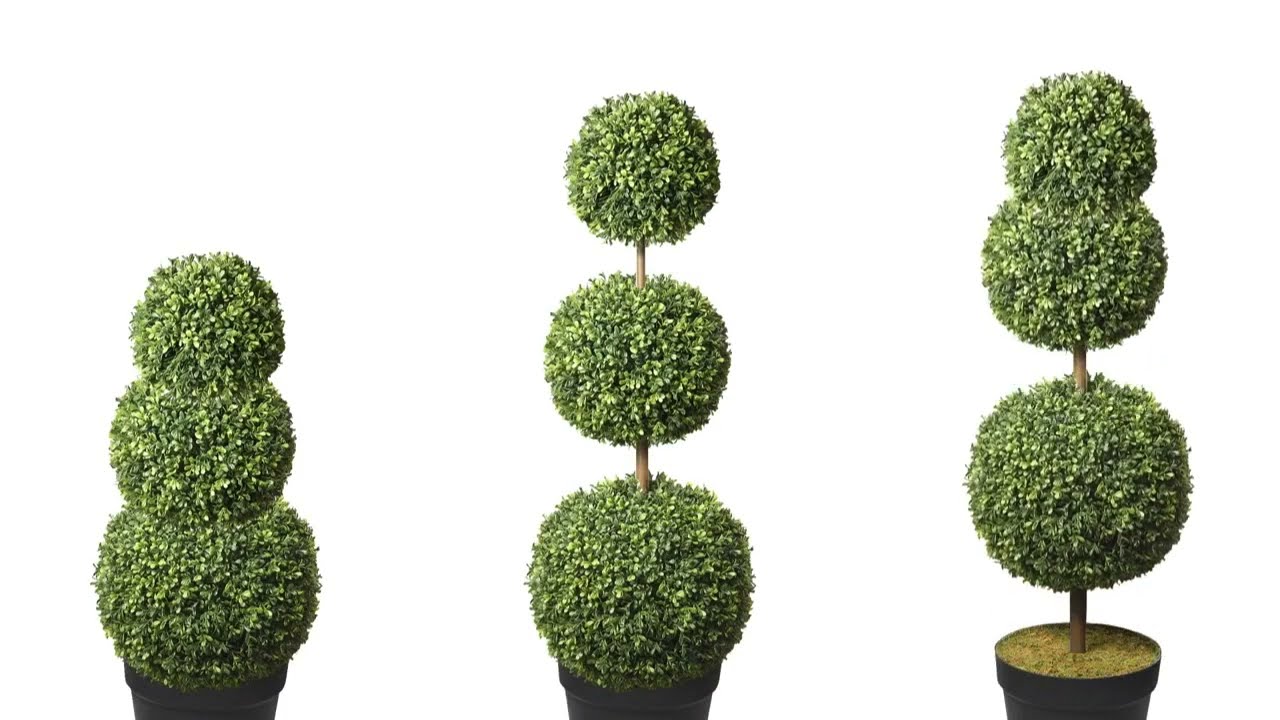 Haute Decor Adjustable Artificial Triple Topiary (ATOP0001)