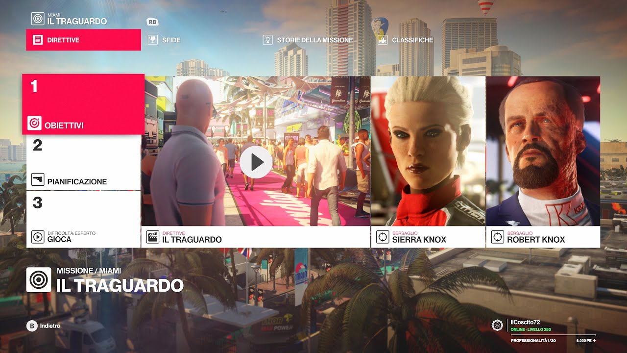 HITMAN 2 | Miami | Il Traguardo | Assassino silenzioso, solo abito, L’oltrefogna | Soluzione