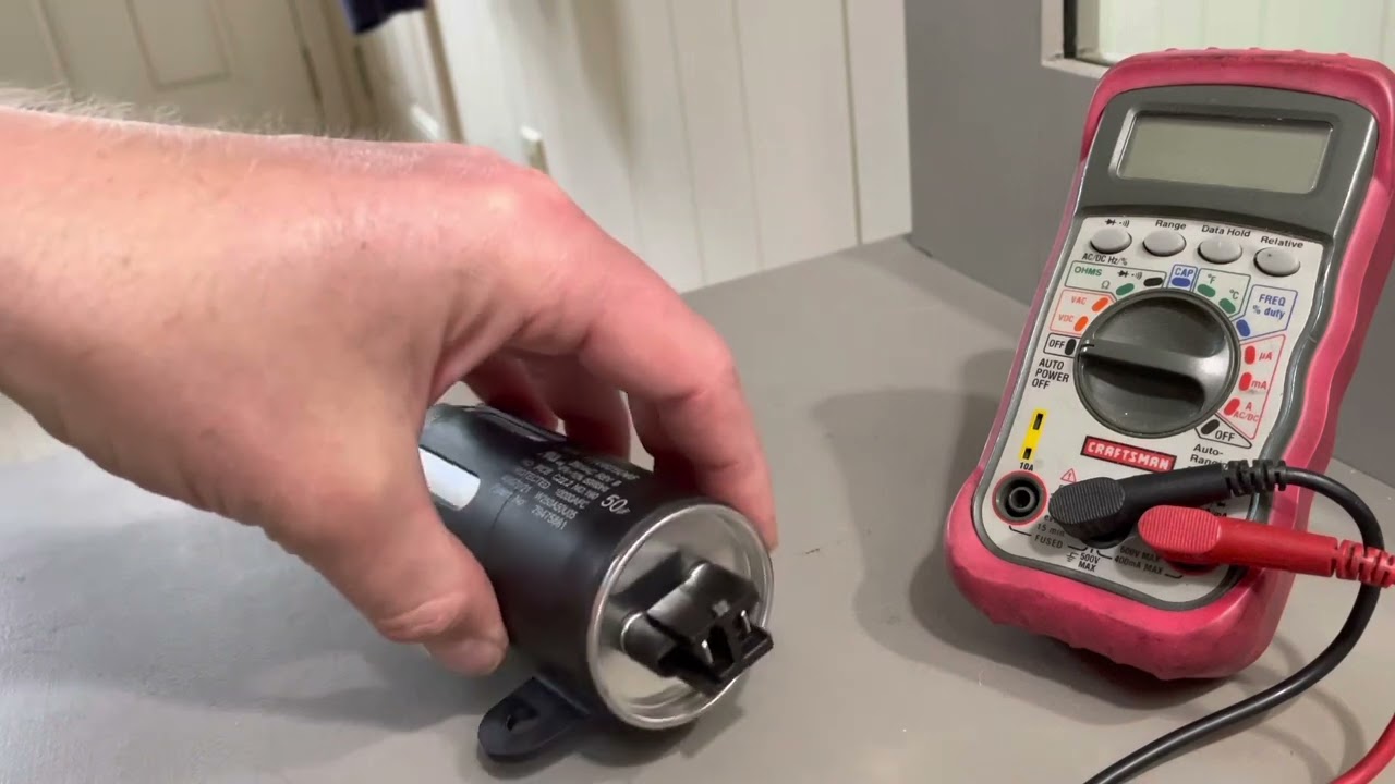 Testing a capacitor - that “CAP” function, does not include discharge instructions.