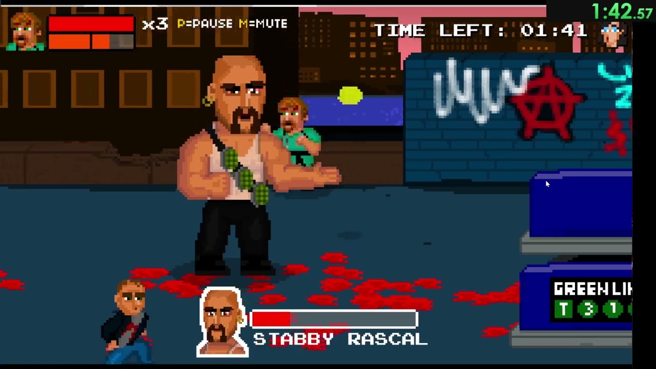 Fist Puncher: Streets of Outrage Any% speedrun: 2:22