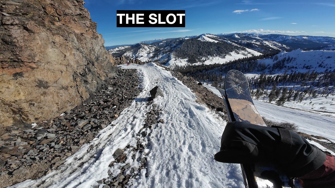 The Slot to Jagged Edge - Headwall Express - Palisades Tahoe, CA