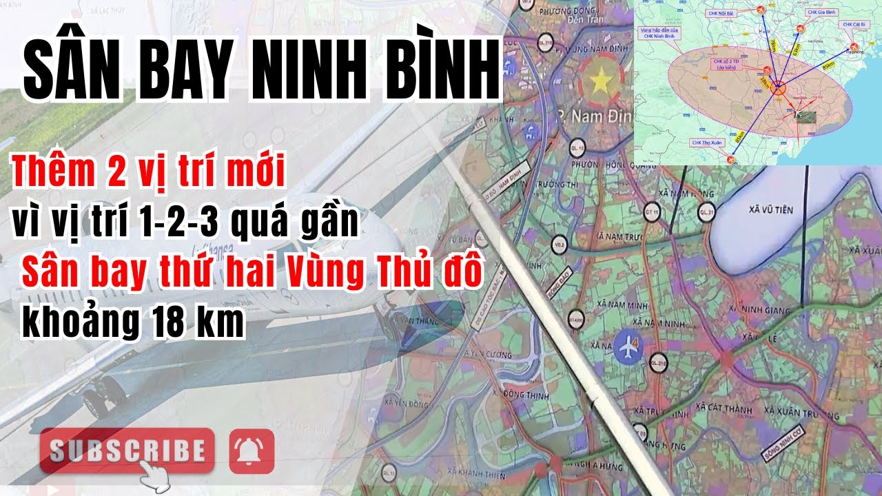 Vị tr&iacute; s&acirc;n bay Ninh B&igrave;nh nằm qu&aacute; gần  khu vực S&acirc;n bay thứ hai 18 km, dẫn đến xung đột v&ugrave;ng trời