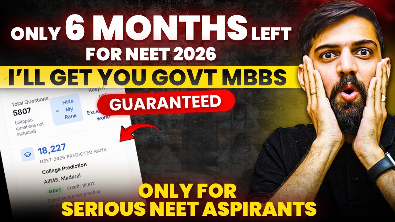 CRACK NEET 2026 in 6 Months: GUARANTEED Govt MBBS Strategy! 🏆