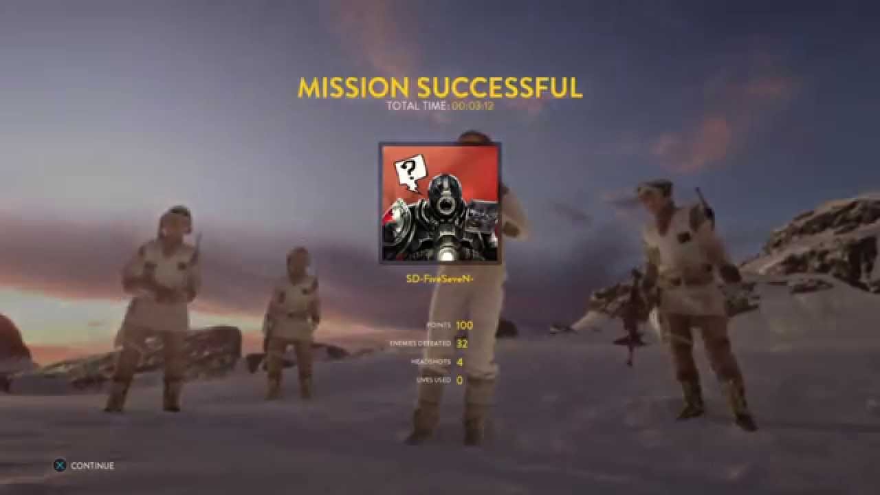 STAR WARS&trade; Battlefront&trade; Hero Battle on Hoth - Master Difficulty + Unstoppable Star