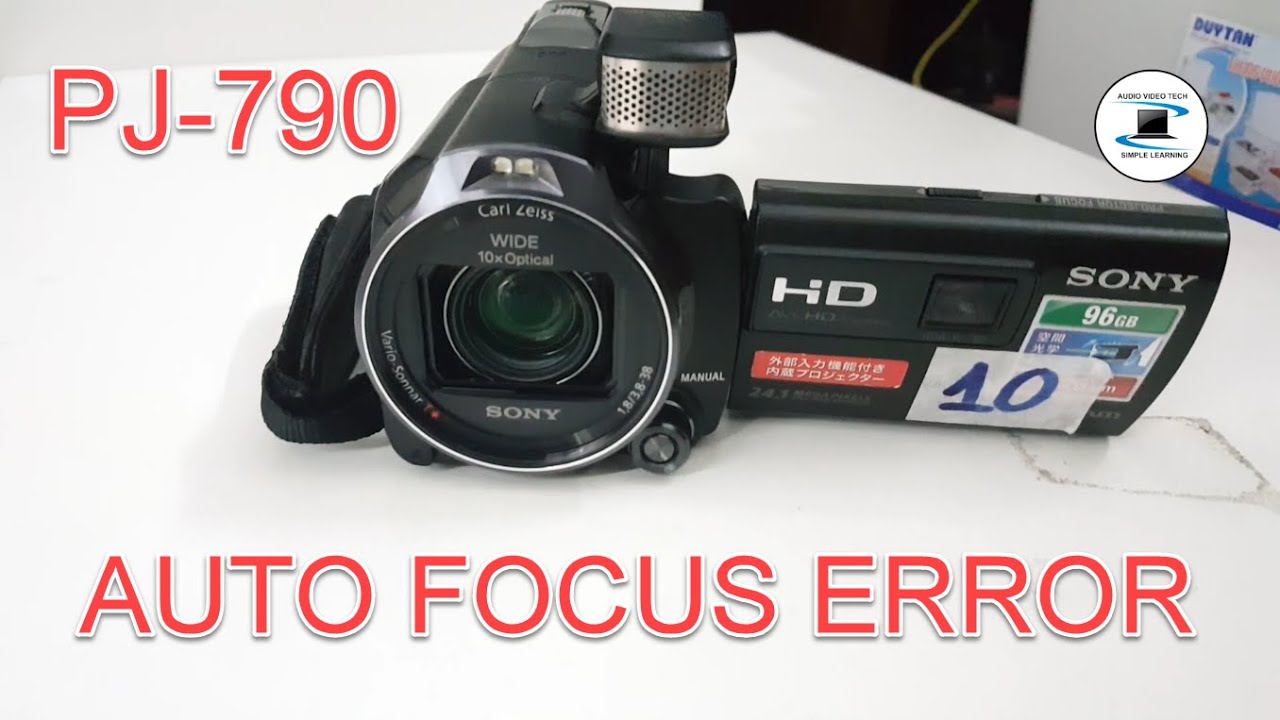 Sony handy camera PJ-790V : Auto Focus Error.