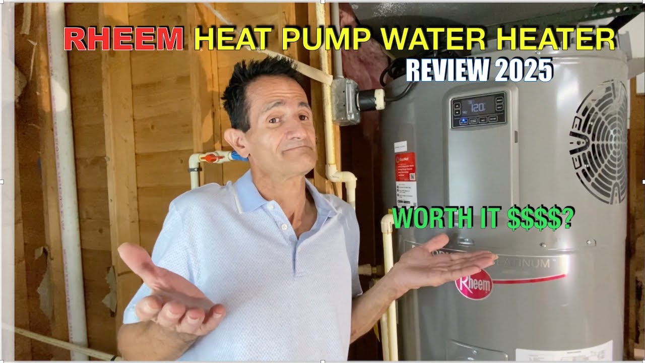 Обзор водонагревателя Rheem с тепловым насосом 2025 года. Гибридный водонагреватель Rheem. Электр...
