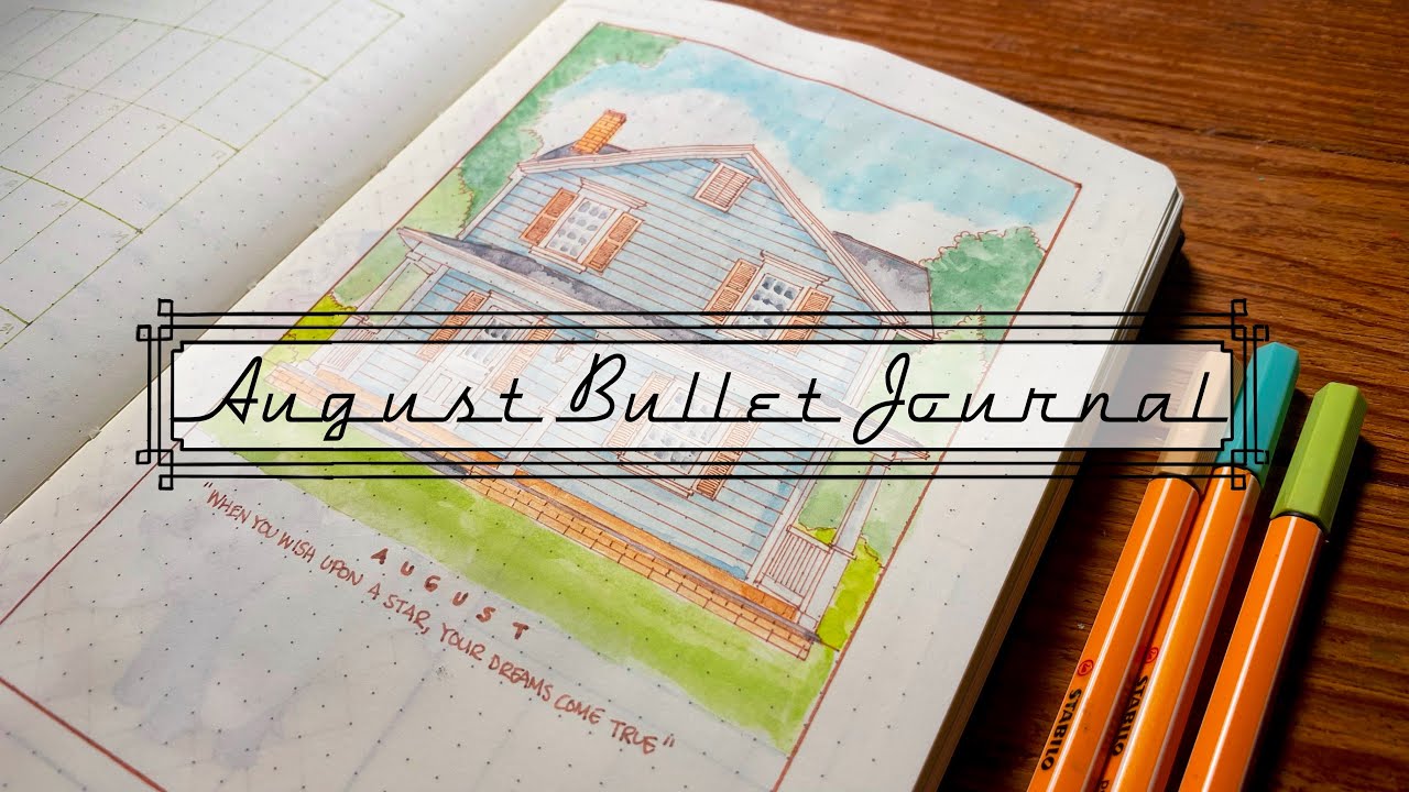 PLAN WITH ME | August 2025 Creative Bullet Journal - 1940s Theme