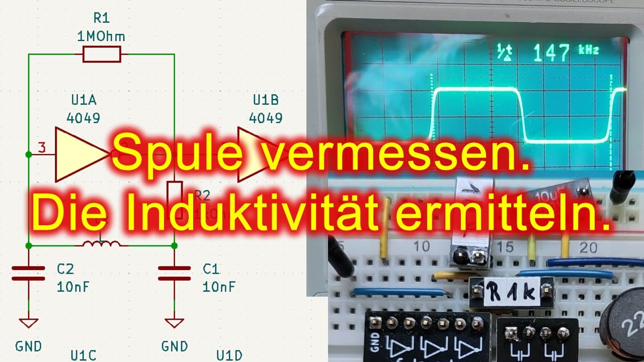 Induktivität einer Spule messen mit Hilfe der Resonanzfrequenz von L und C
