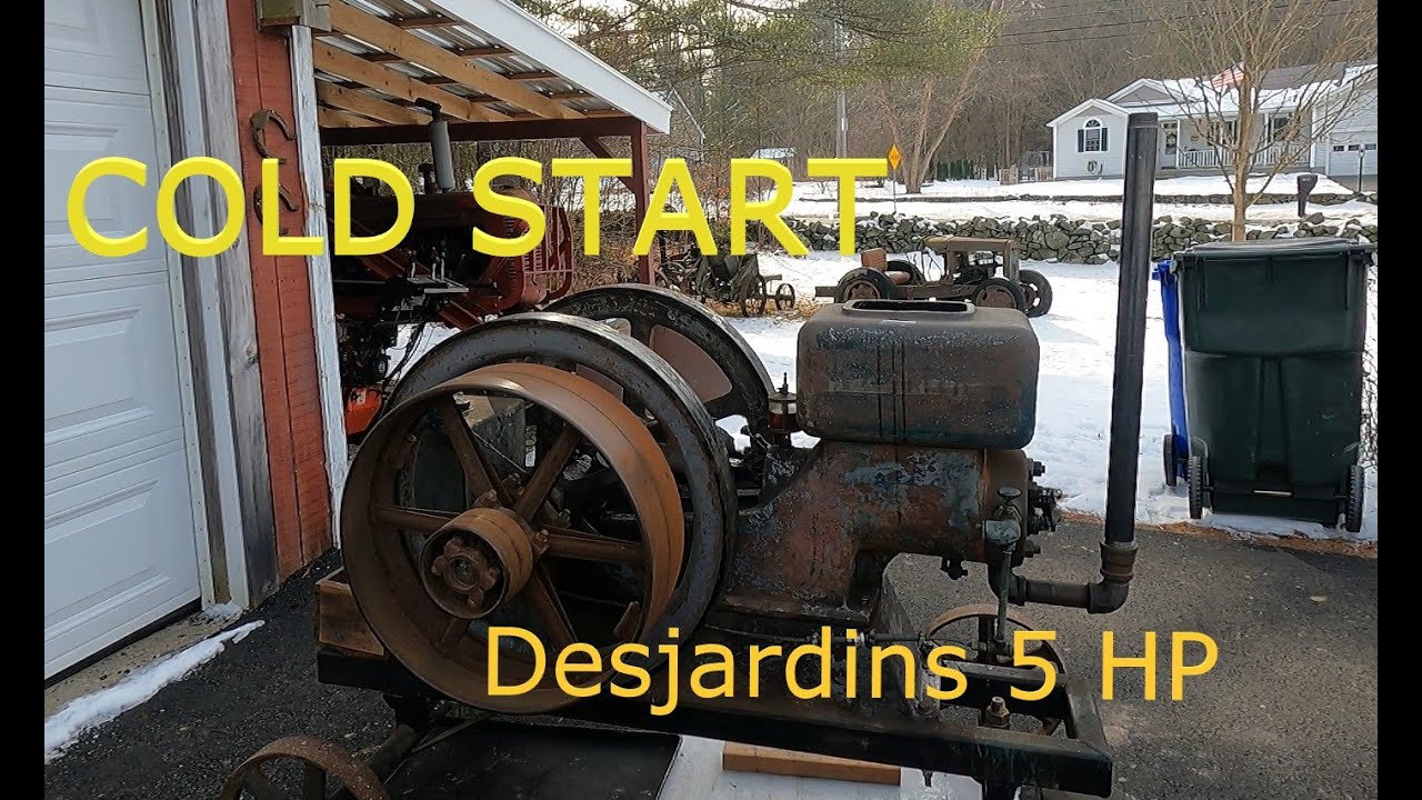 Cold Start Desjardins 5hp Hit Miss Engine