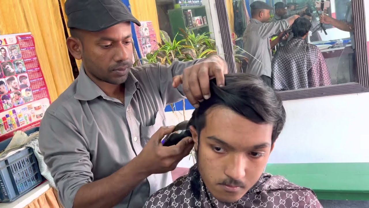 $.52💈Street Barber Hair-cut in Bangladesh !