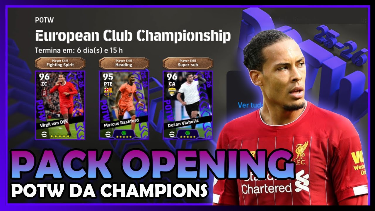 pack OPEN🔥 box da CHAMPIONS + CONTRATO DIRETO 🎁 - Efootball 2026 Mobile