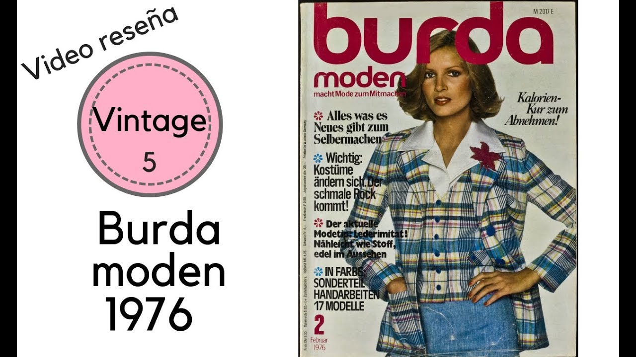 Reseña revista BURDA MODEN de Febrero 1976 (5) || Revista de Patrones