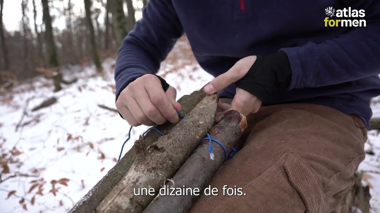 Fabriquer une chaise en bois pour son bivouac | Trépied en bois