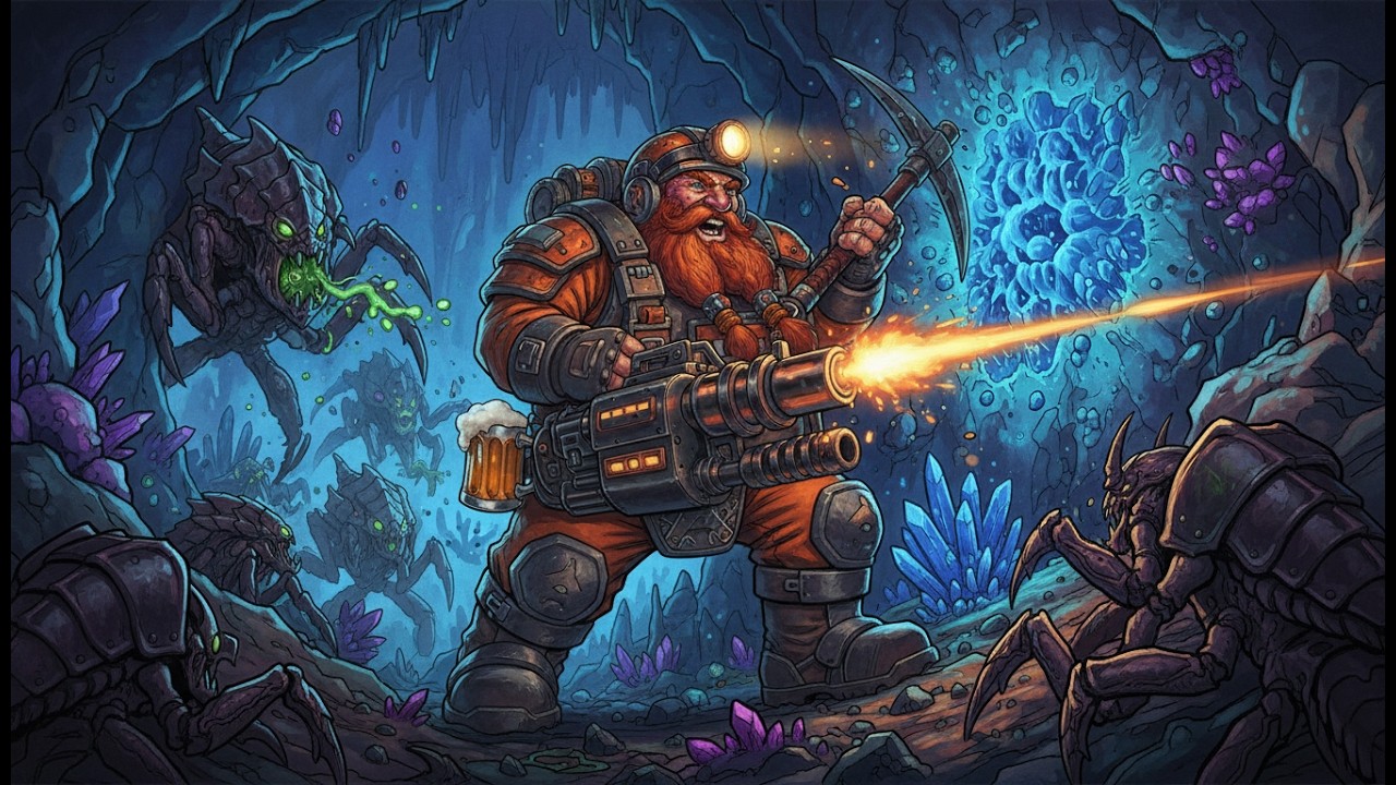 пошёл бухим за моркитом (deep rock galactic)