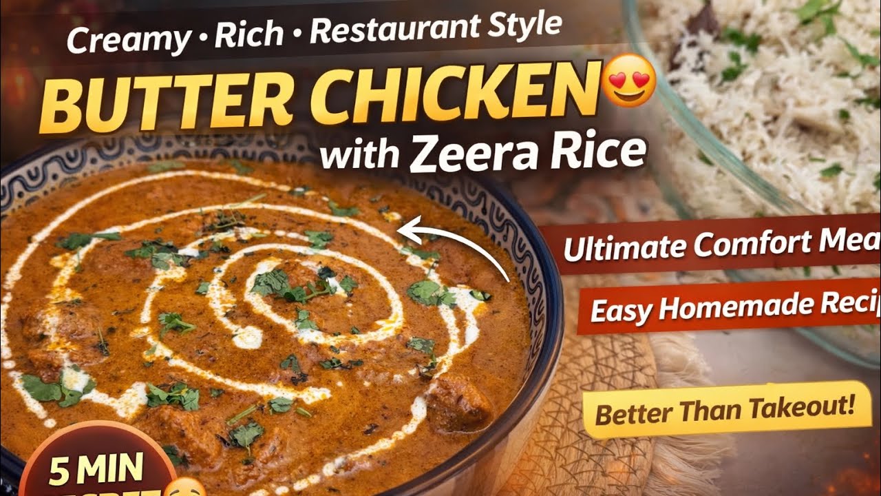 Ramadan Special 🌙Ep:2 Butter Chicken & Zeera Rice | Perfect Iftar Dinner! 🔥 #butterchicken #ytvideos