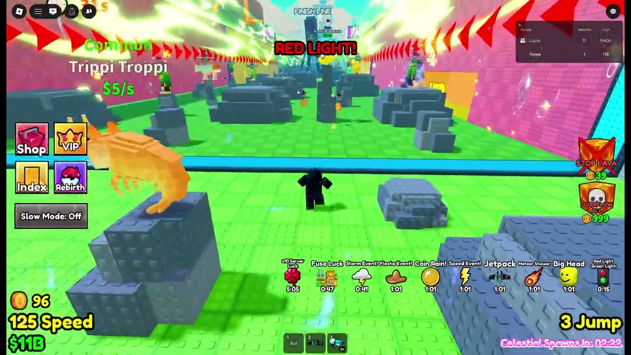 Survive lava for brainrots ADMIN ABUSE Pt2