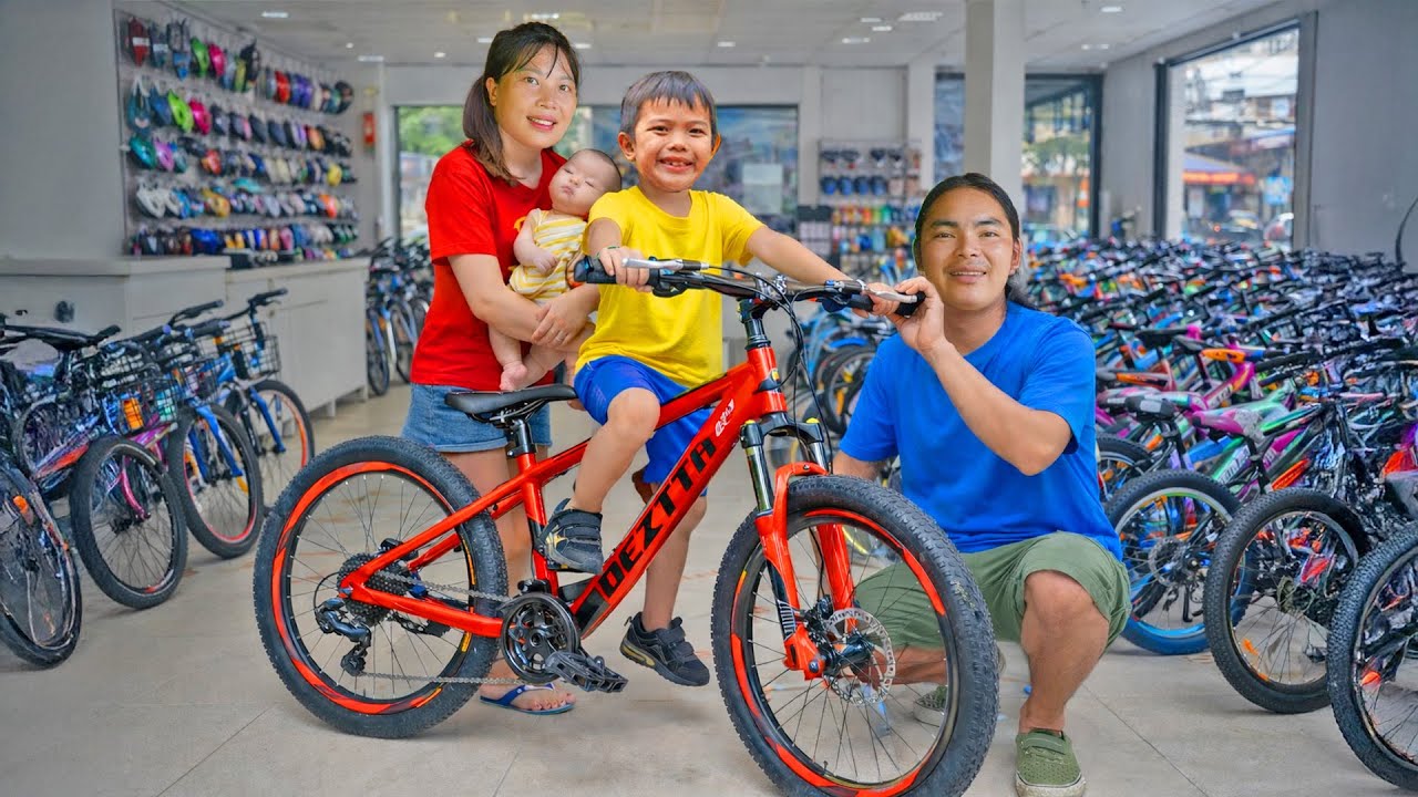 A Special Gift: Giving My Son a Bicycle for the New School Year - Happy Life | SURVIVAL ALONE